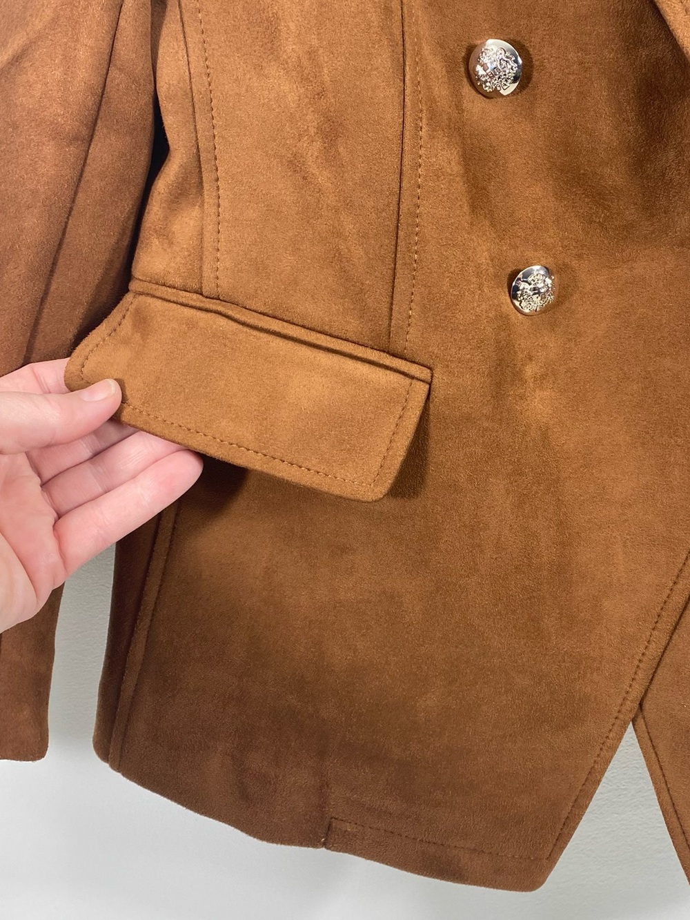 White House Black Market Whisky Double-Breasted Studio Blazer Suit Jacket 6 - Picture 6 of 15